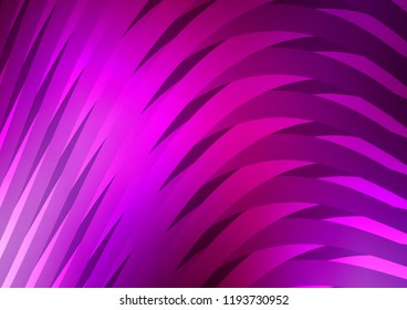 Dark Purple vector pattern with narrow lines. Modern geometrical abstract illustration with staves. The pattern can be used for busines ad, booklets, leaflets