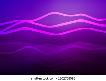 Dark Purple vector pattern with narrow lines. Blurred decorative design in simple style with lines. Smart design for your business advert.