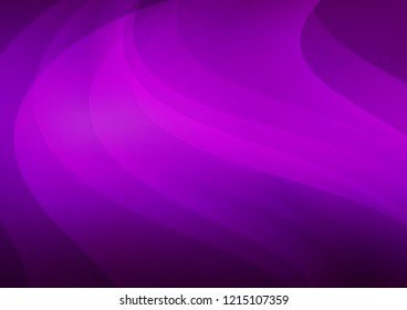 Dark Purple vector pattern with narrow lines. Lines on blurred abstract background with gradient. The template can be used as a background.