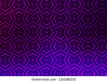 Dark Purple vector pattern with narrow lines. Modern geometrical abstract illustration with staves. Pattern for ads, posters, banners.