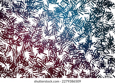 Dark purple vector pattern with narrow lines. Glitter abstract illustration with colored sticks. Smart design for your business advert.