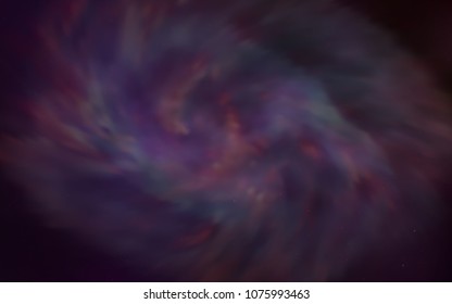 Dark Purple vector pattern with night sky stars. Shining illustration with sky stars on abstract template. Pattern for futuristic ad, booklets.
