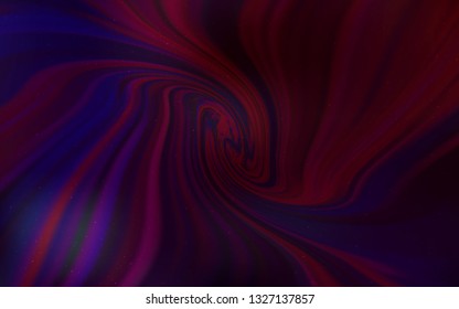 Dark Purple vector pattern with night sky stars. Space stars on blurred abstract background with gradient. Smart design for your business advert.