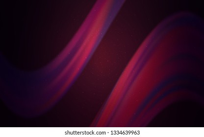Dark Purple vector pattern with night sky stars. Space stars on blurred abstract background with gradient. Pattern for astronomy websites.