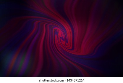 Dark Purple vector pattern with night sky stars. Blurred decorative design in simple style with galaxy stars. Best design for your ad, poster, banner.