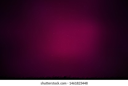Dark Purple vector pattern with night sky stars. Glitter abstract illustration with colorful cosmic stars. Smart design for your business advert.