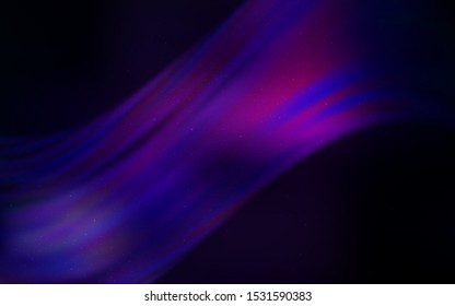 Dark Purple vector pattern with night sky stars. Blurred decorative design in simple style with galaxy stars. Pattern for astrology websites.