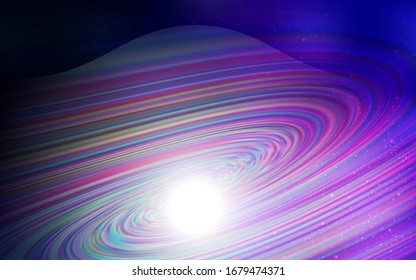 Dark Purple vector pattern with night sky stars. Space stars on blurred abstract background with gradient. Pattern for astrology websites.
