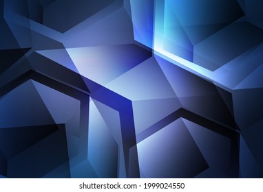 Patrón vector púrpura oscuro con estilo poligonal con cubos. Ilustración con un conjunto de triángulos coloridos, cuadrados. Diseño elegante para tapices.