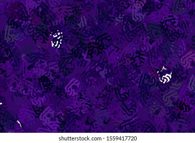 Dark Purple vector pattern with random forms. Illustration with colorful gradient shapes in abstract style. Simple design for your web site.