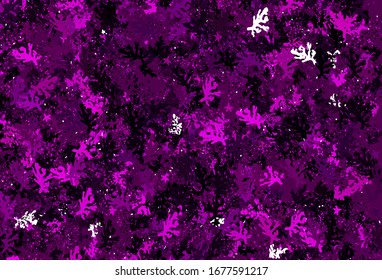 Dark Purple vector pattern with random forms. Simple colorful illustration with abstract gradient shapes. Modern design for your business card.