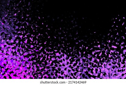 Dark Purple vector pattern with random forms. Decorative design in abstract style with random forms. Background for a cell phone.