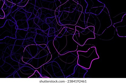 Dark Purple vector pattern with random forms. Illustration with colorful gradient shapes in abstract style. Elegant design for wallpapers.
