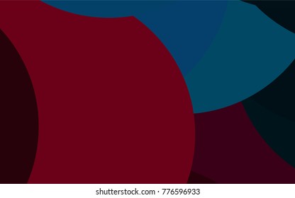 Dark Purple vector pattern with rounded lines. Shining colored illustration with rounded stripes. The pattern can be used as ads, poster, banner for medicine.