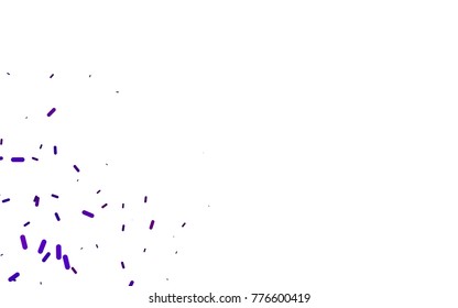 Dark Purple vector pattern with rounded lines. Blurred decorative design in simple style with lines. Smart design for your business advert.