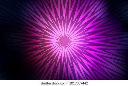 Dark Purple vector pattern with sharp lines. Glitter abstract illustration with colored sticks. Best design for your ad, poster, banner.