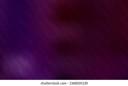 Dark Purple vector pattern with sharp lines. Modern geometrical abstract illustration with Lines. Best design for your ad, poster, banner.