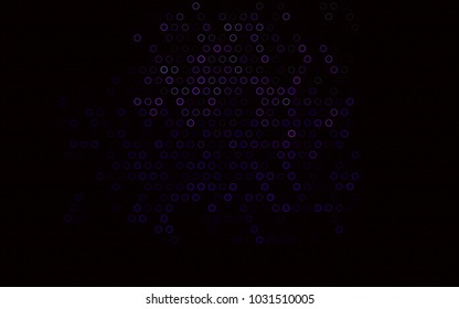 Dark Purple vector  pattern with spheres. Modern abstract illustration with colorful water drops. The pattern can be used for beautiful websites.