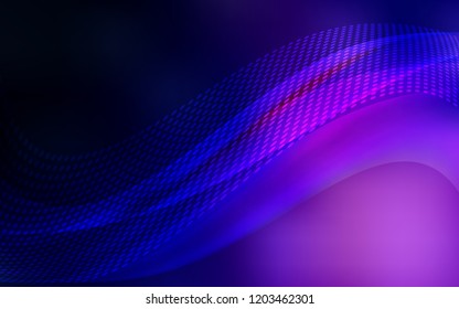 Dark Purple vector pattern with spheres, triangles. Abstract illustration with colorful discs and triangles. Pattern for beautiful websites.