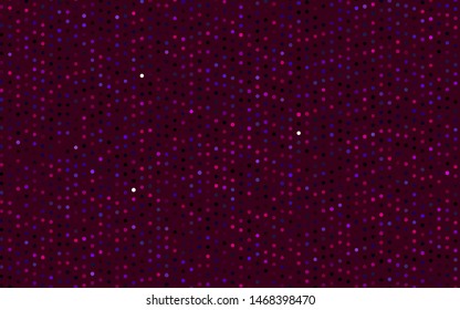 Dark Purple vector pattern with spheres. Modern abstract illustration with colorful water drops. Pattern for beautiful websites.
