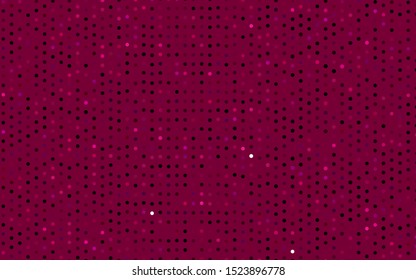Dark Purple vector pattern with spheres. Blurred bubbles on abstract background with colorful gradient. Pattern for ads, booklets.