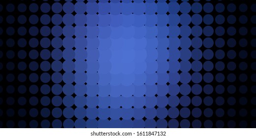 Dark Purple vector pattern with spheres. Illustration with set of shining colorful abstract spheres. New template for a brand book.