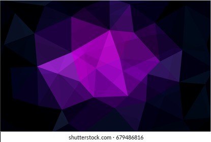 Dark Purple vector Pattern.  triangular template. Geometric sample. Repeating routine with triangle shapes. New texture for your design. Pattern can be used for background.