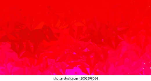 Diseño de triángulo de poli vectorial púrpura oscuro. Ilustración abstracta colorida con triángulos gradientes. Muestra para tus diseños.