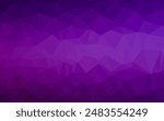 Dark Purple vector polygon abstract background. A completely new color illustration in a vague style. Completely new template for your business design.