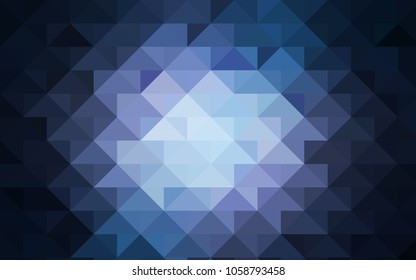 Dark Purple vector polygon abstract template. Shining colored illustration in a brand-new style. Brand-new design for your business.