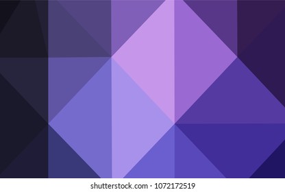 Dark Purple vector polygon abstract background. Modern geometrical abstract illustration with gradient. Textured pattern can be used for background.