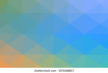 Dark Purple vector polygon abstract background. Triangular geometric sample with gradient.  A completely new template for your business design.