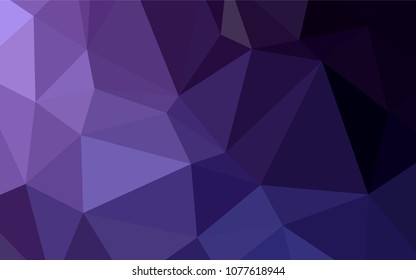 Dark Purple vector polygon abstract layout. Modern geometrical abstract illustration with gradient. A new texture for your design.