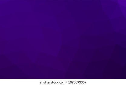 Dark Purple vector polygon abstract background. Creative illustration in halftone style with gradient. A new texture for your design.