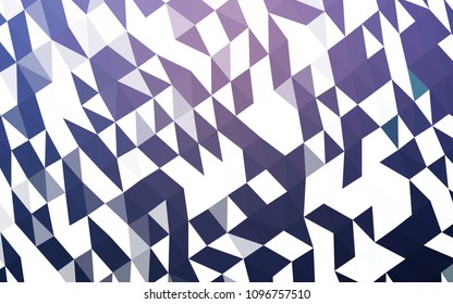 Dark Purple vector polygon abstract template. Colorful abstract illustration with gradient. Brand new style for your business design.
