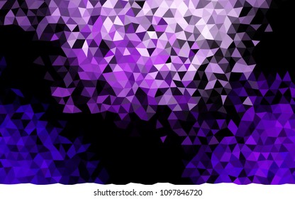 Dark Purple vector polygon abstract background. Colorful abstract illustration with gradient. Brand new design for your business.
