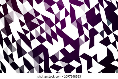 Dark Purple vector polygon abstract template. Creative geometric illustration in Origami style with gradient. The completely new template can be used for your brand book.