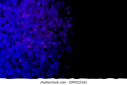 Dark Purple vector polygon abstract pattern. A completely new color illustration in a vague style. A completely new design for your business.