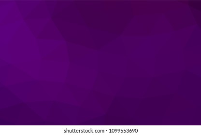 Dark Purple vector polygon abstract template. Colorful abstract illustration with gradient. The template can be used as a background for cell phones.