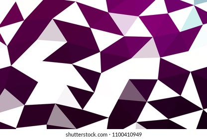 Dark Purple vector polygon abstract polygon abstract. Brand new colored illustration in blurry style with gradient. A completely new template for your business design.