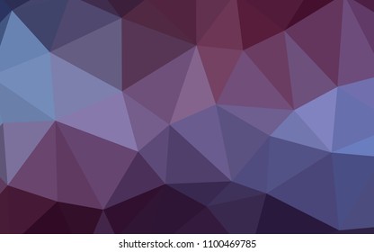 Dark Purple vector polygon abstract background. Creative geometric illustration in Origami style with gradient. Brand new design for your business.
