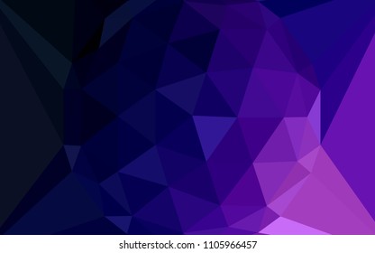 Dark Purple vector polygon abstract background with a gem in a centre. A sample with polygonal shapes. Brand new design for your business.