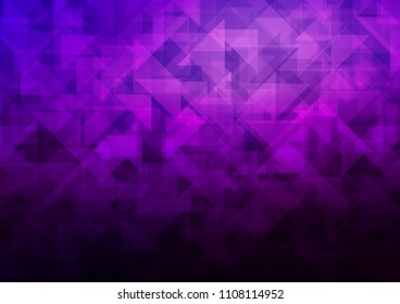 Dark Purple vector polygon abstract polygon abstract. Geometric illustration in Origami style with gradient.  Brand new design for your business.
