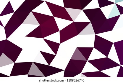 Dark Purple vector polygon abstract polygon abstract. A completely new color illustration in a vague style. A completely new template for your business design.