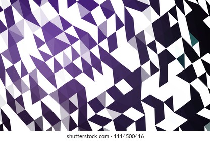Dark Purple vector polygon abstract backdrop. Shining illustration, which consist of triangles. The textured pattern can be used for background.
