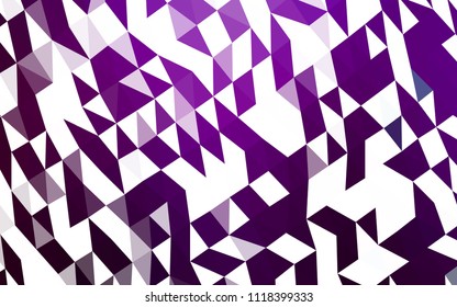 Dark Purple vector polygon abstract background. Glitter abstract illustration with an elegant design. The completely new template can be used for your brand book.