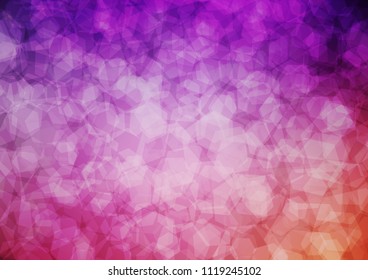 Dark Purple vector polygon abstract background. Brand new colored illustration in blurry style with gradient. Brand new style for your business design.