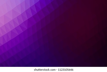 Dark Purple vector polygon abstract background. A vague abstract illustration with gradient. The elegant pattern can be used as part of a brand book.