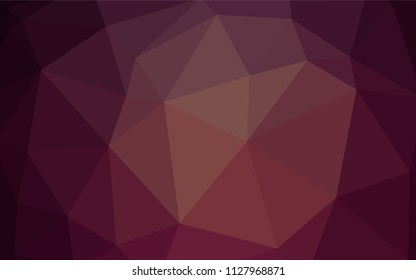 Dark Purple vector polygon abstract background. Colorful abstract illustration with triangles. Template for cell phone's backgrounds.