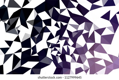 Dark Purple vector polygon abstract backdrop. Colorful illustration in abstract style with triangles. Best triangular design for your business.